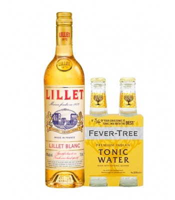 Lillet Tonic - Lillet Blanc + 4pack Fever Tree Indian Tonic