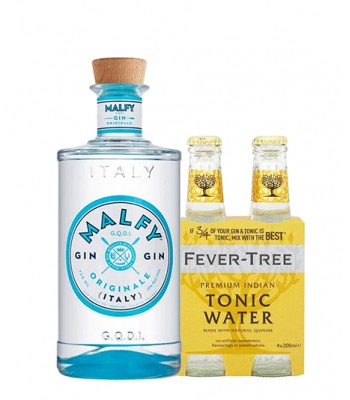 Malfy Originale + Fever Tree Indian Tonic x4