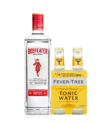 Beefeater London Dry 750cc + Fever Tree 4pack x200cc
